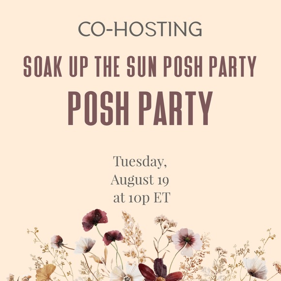 Anthropologie Denim - Soak Up The Sun Posh Party Tuesday, August 19th 10p
